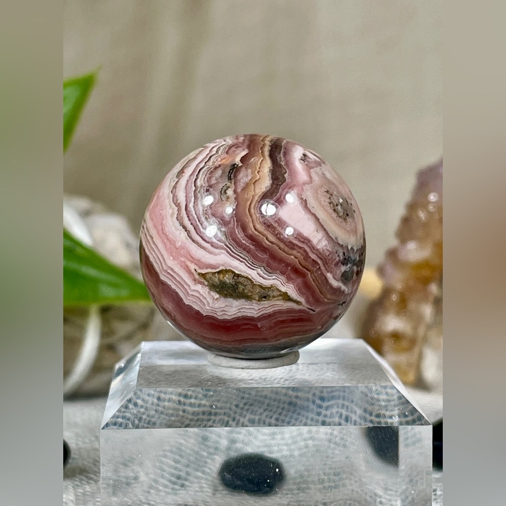 2484 Rare Rhodochrosite Crystal Sphere - Picture 7 of 14